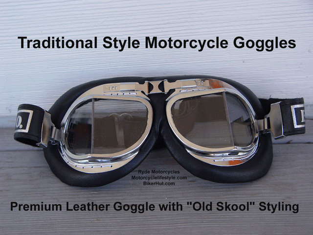 Goggles - Leather - SL 